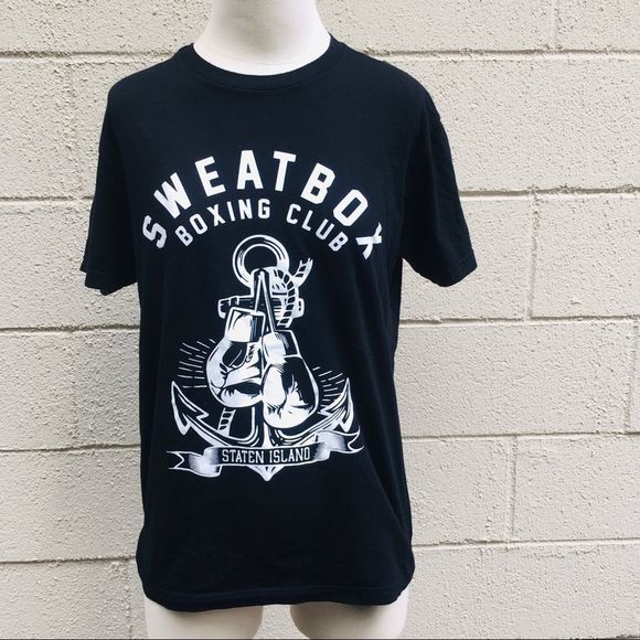 Vintage Sweatbox Boxing Club Staten Island T-Shirt - Picture 2 of 9